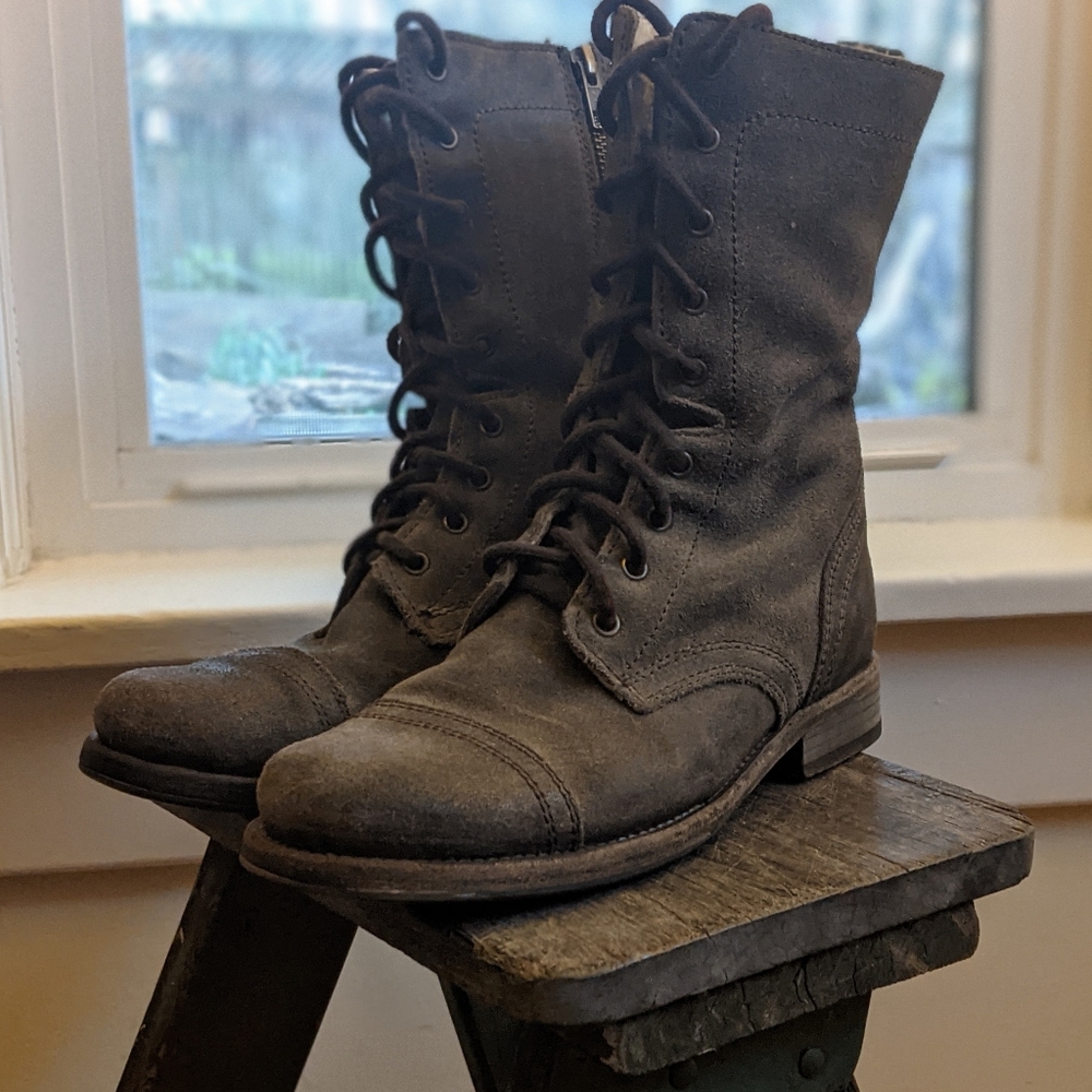 All Saints suede boots *shearling lined!*